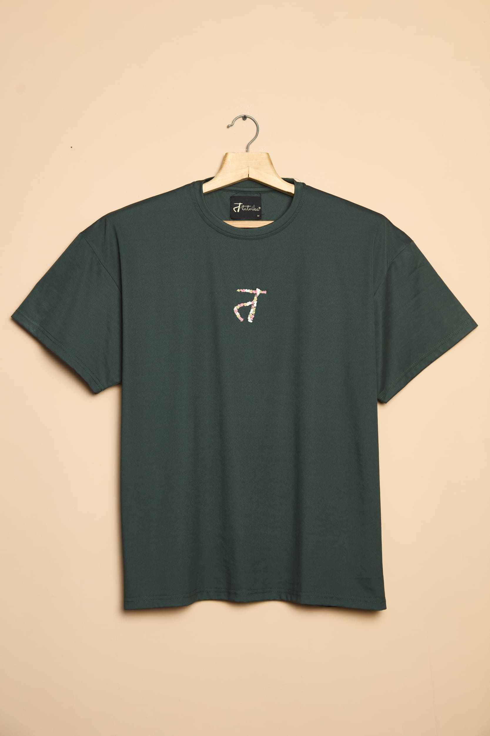 Unisex Oversized Drop Shoulder t-shirt- Embroidered