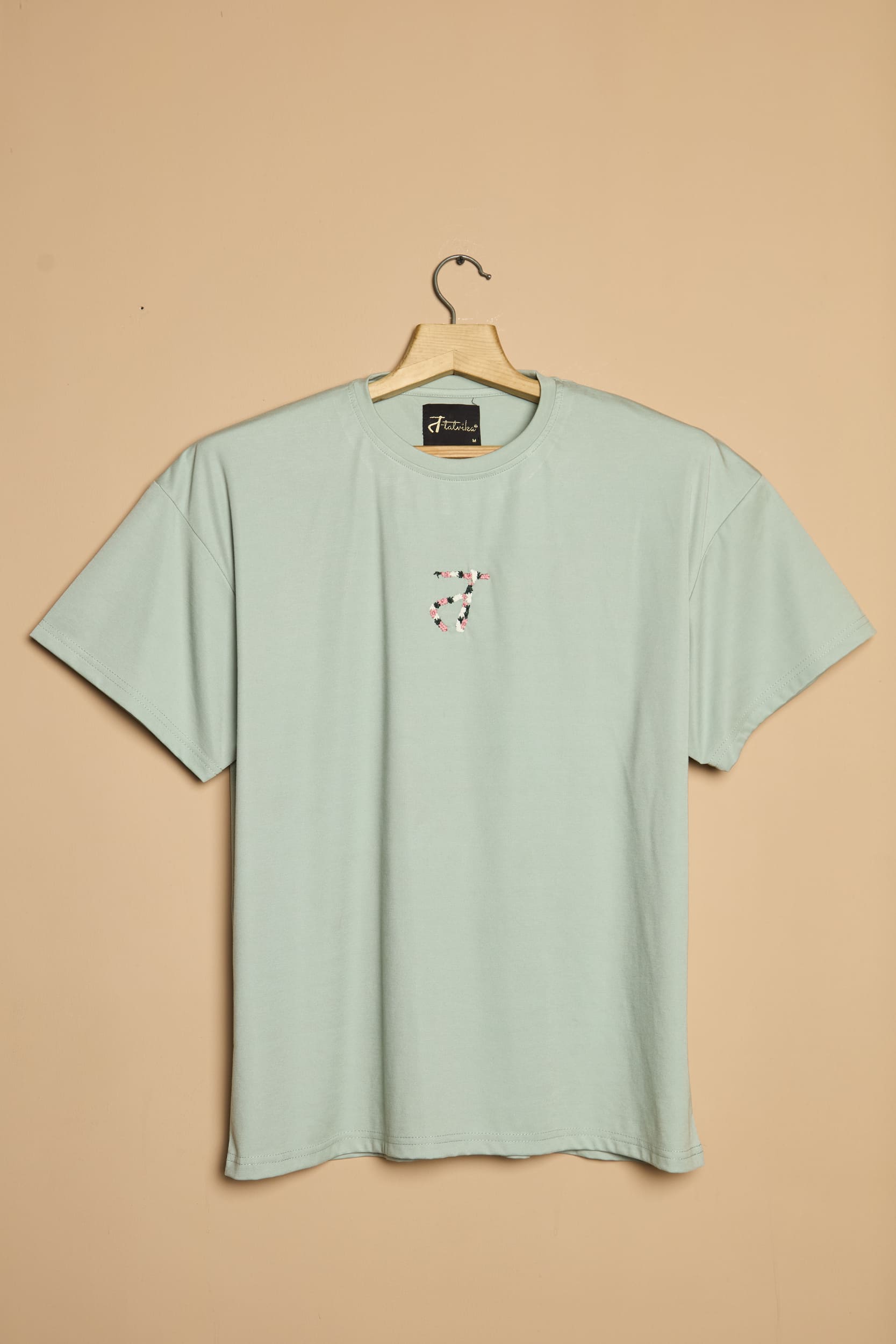 Unisex Oversized Drop Shoulder t-shirt- Embroidered