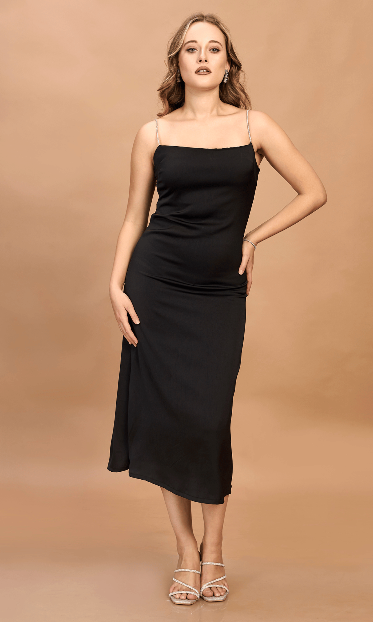 Satin Midi Dress
