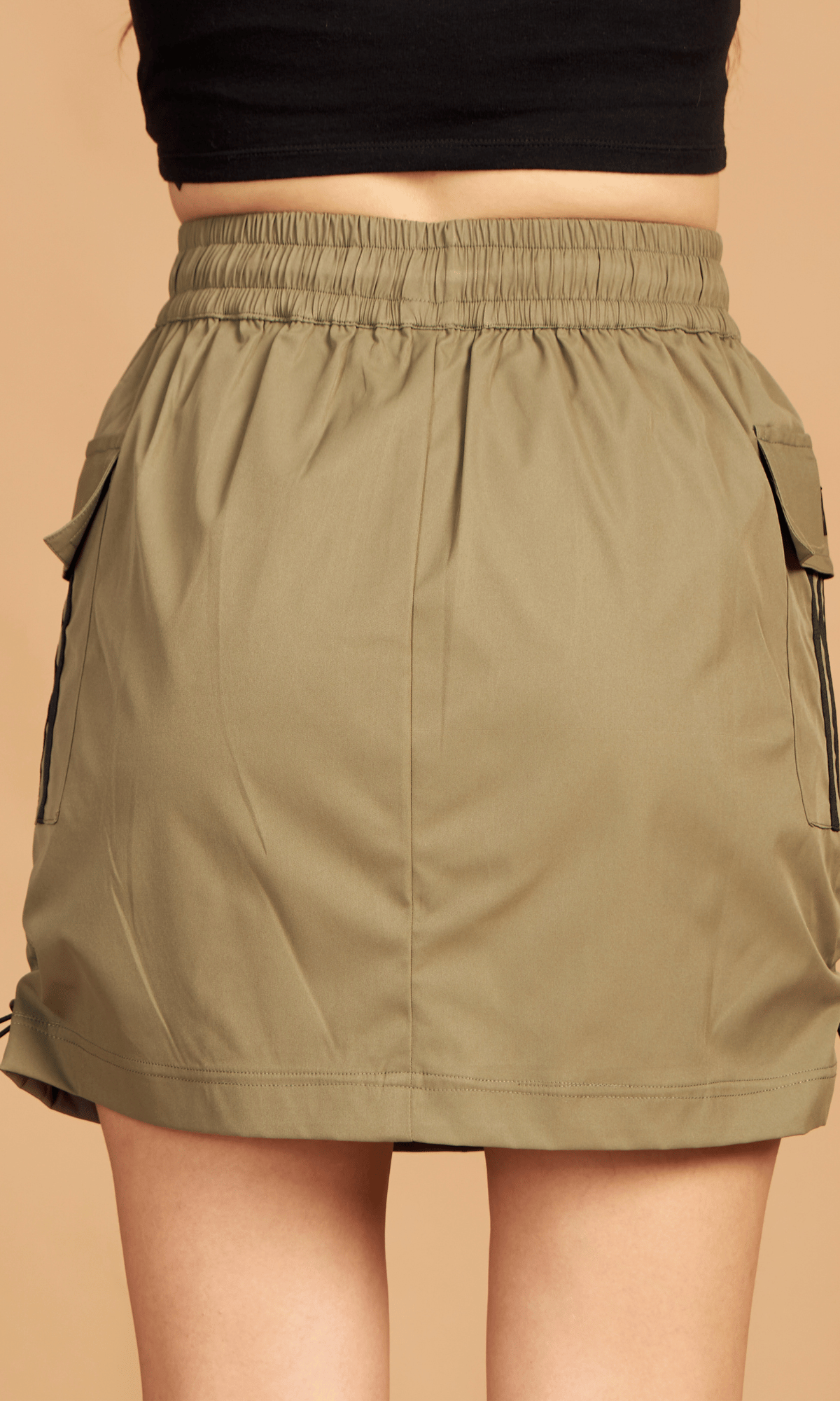 Olive Green Cargo Skirt