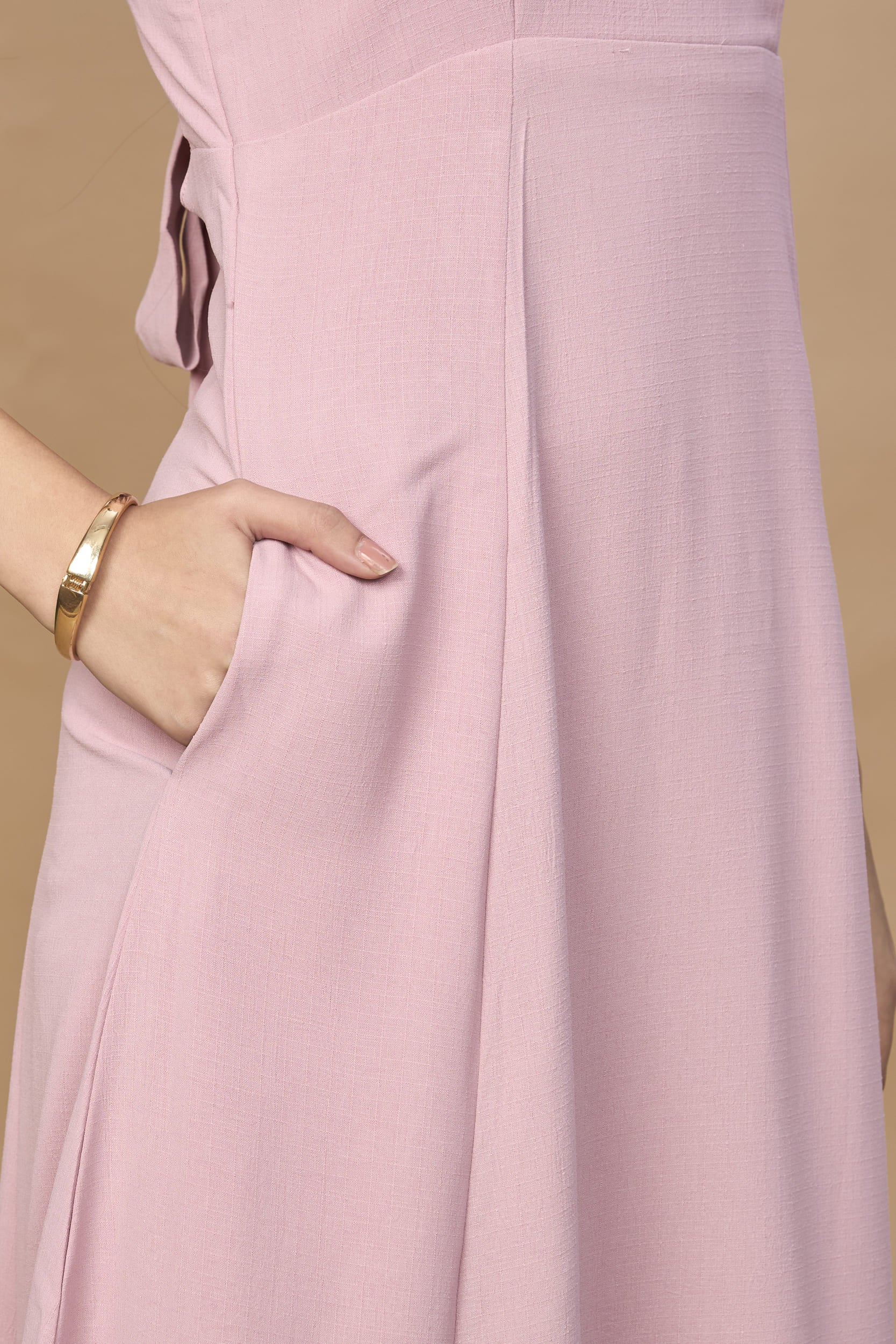 Open Back Aline Midi Dress