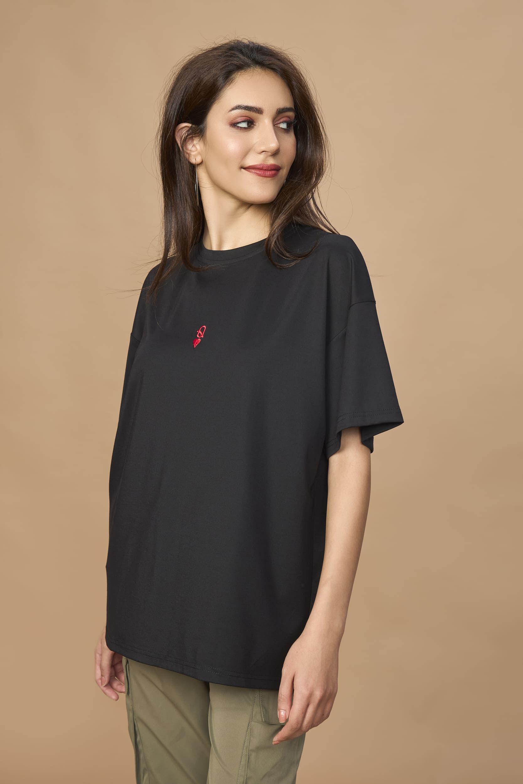 Unisex Oversized drop shoulder tshirt- QUEEN