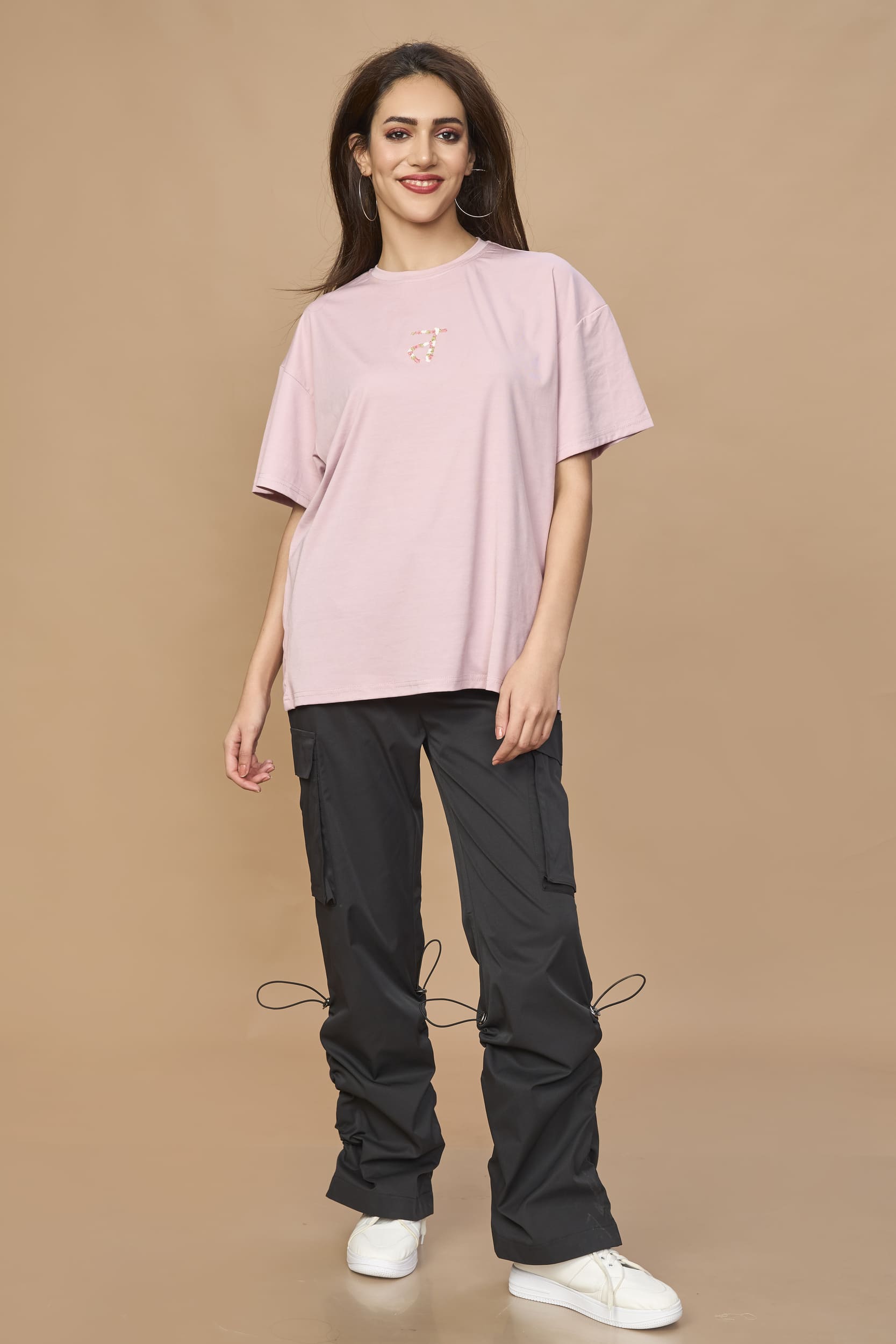 Unisex Oversized Drop Shoulder t-shirt- Embroidered