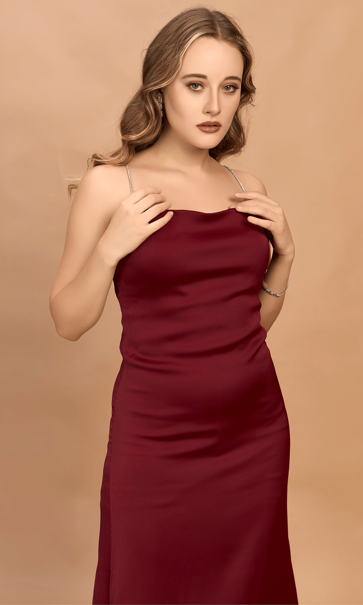 Satin Midi Dress