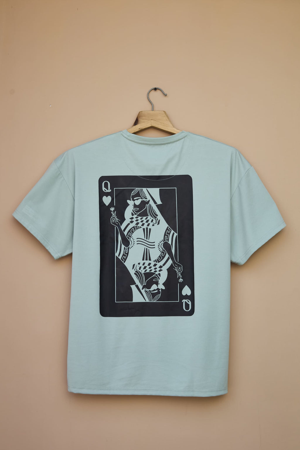 Unisex Oversized drop shoulder tshirt- QUEEN