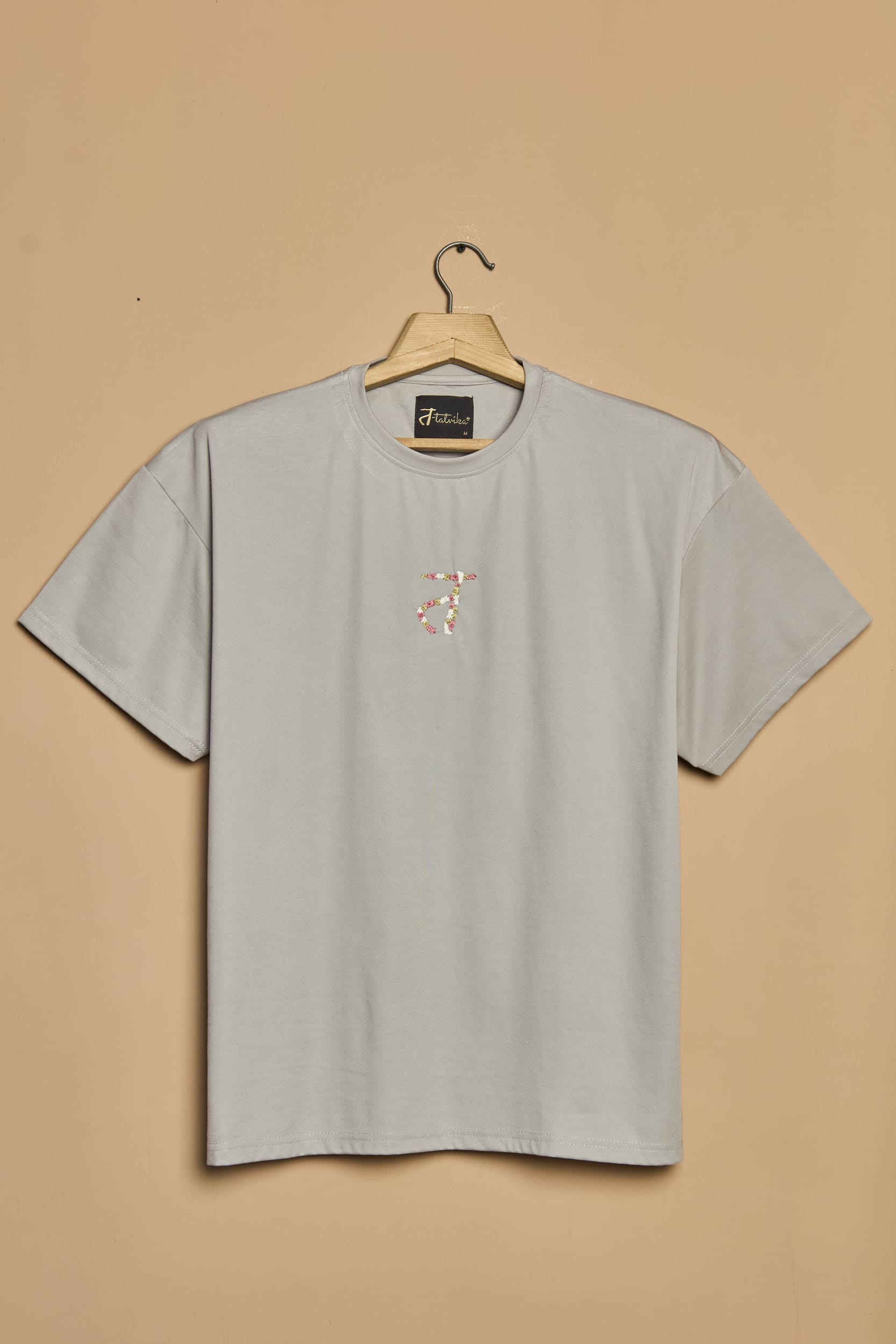 Unisex Oversized Drop Shoulder t-shirt- Embroidered