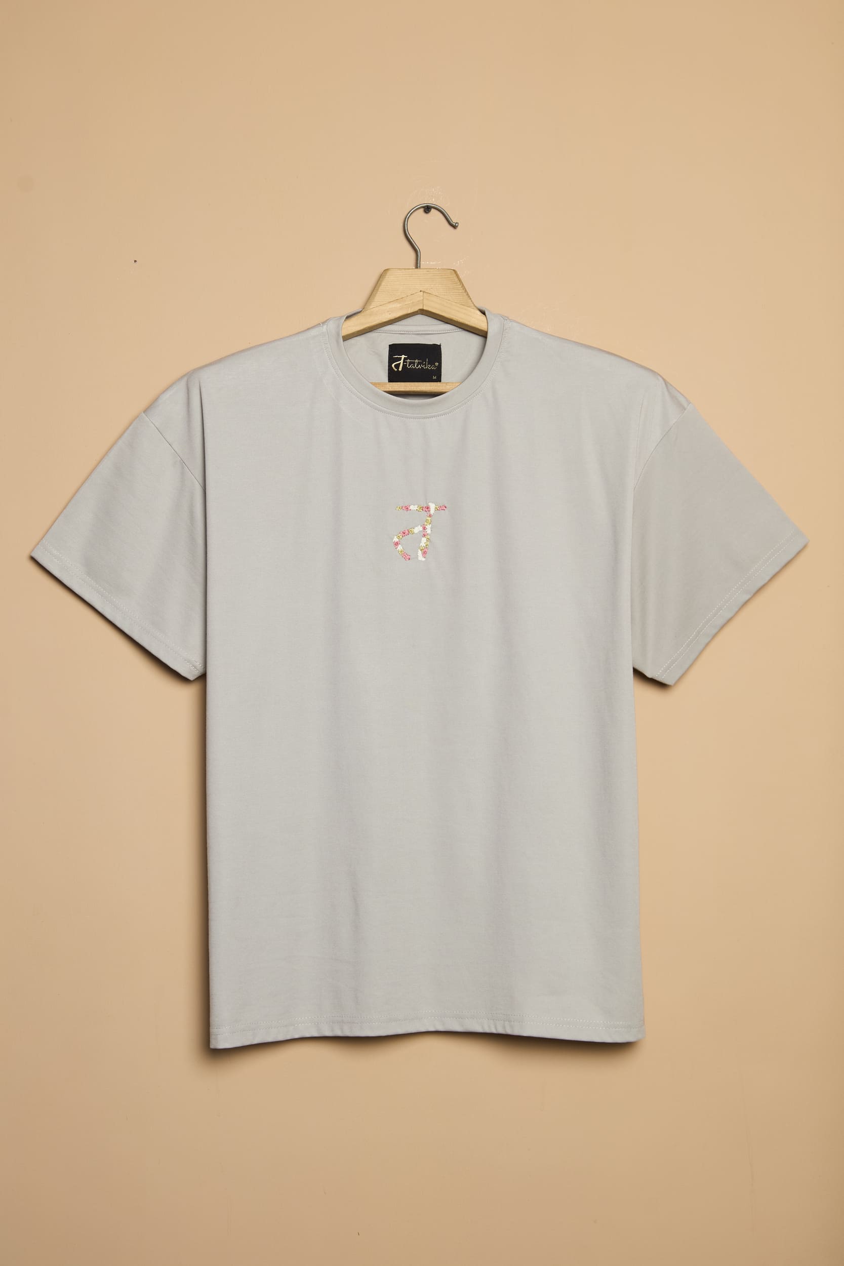 Unisex Oversized Drop Shoulder t-shirt- Embroidered