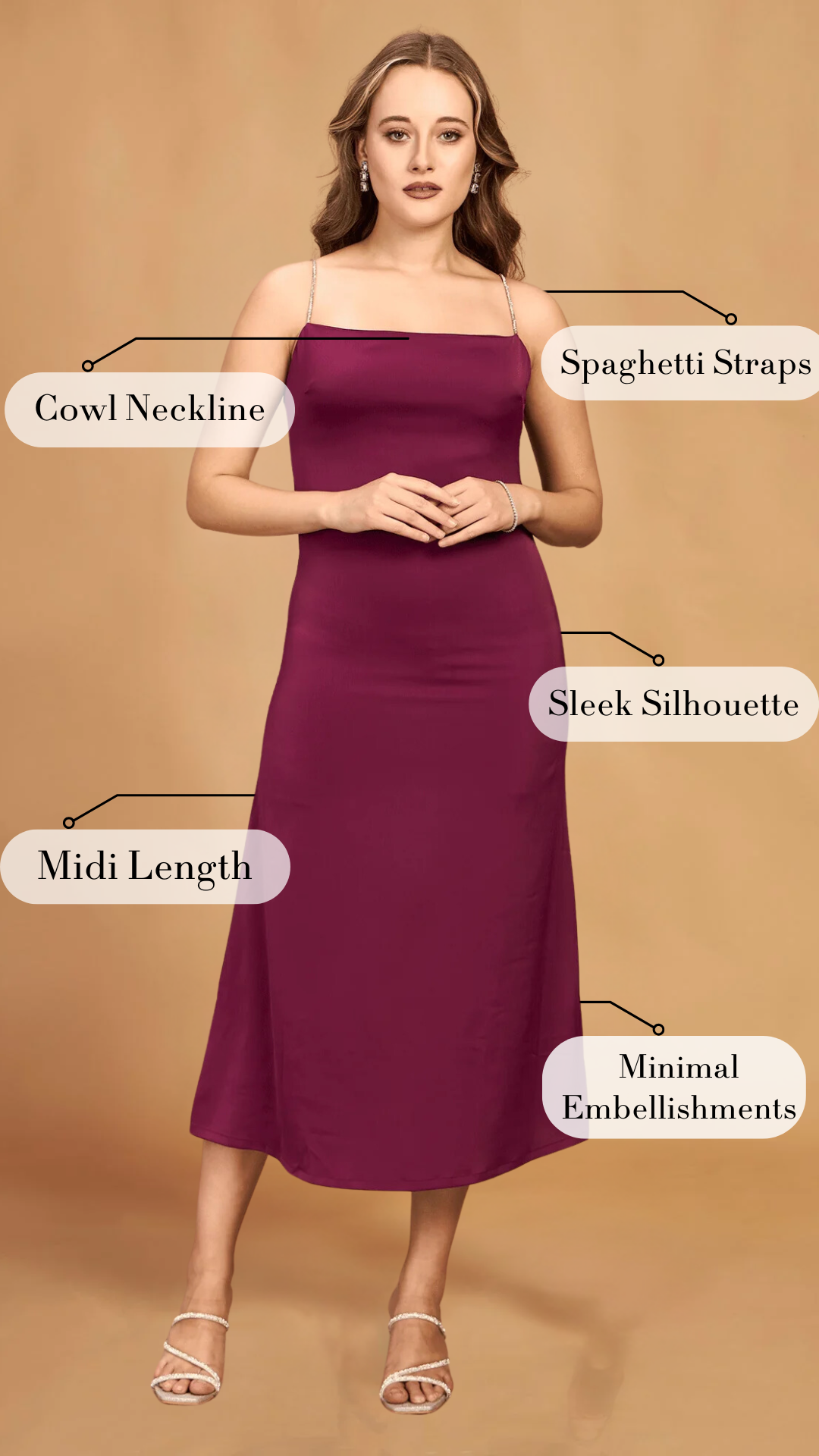 Satin Midi Dress