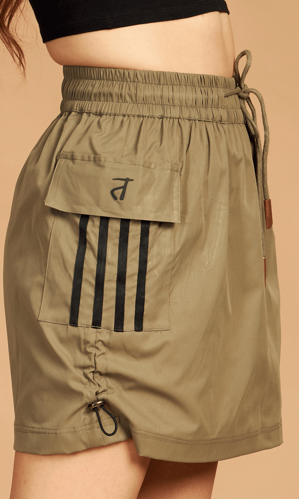 Olive Green Cargo Skirt