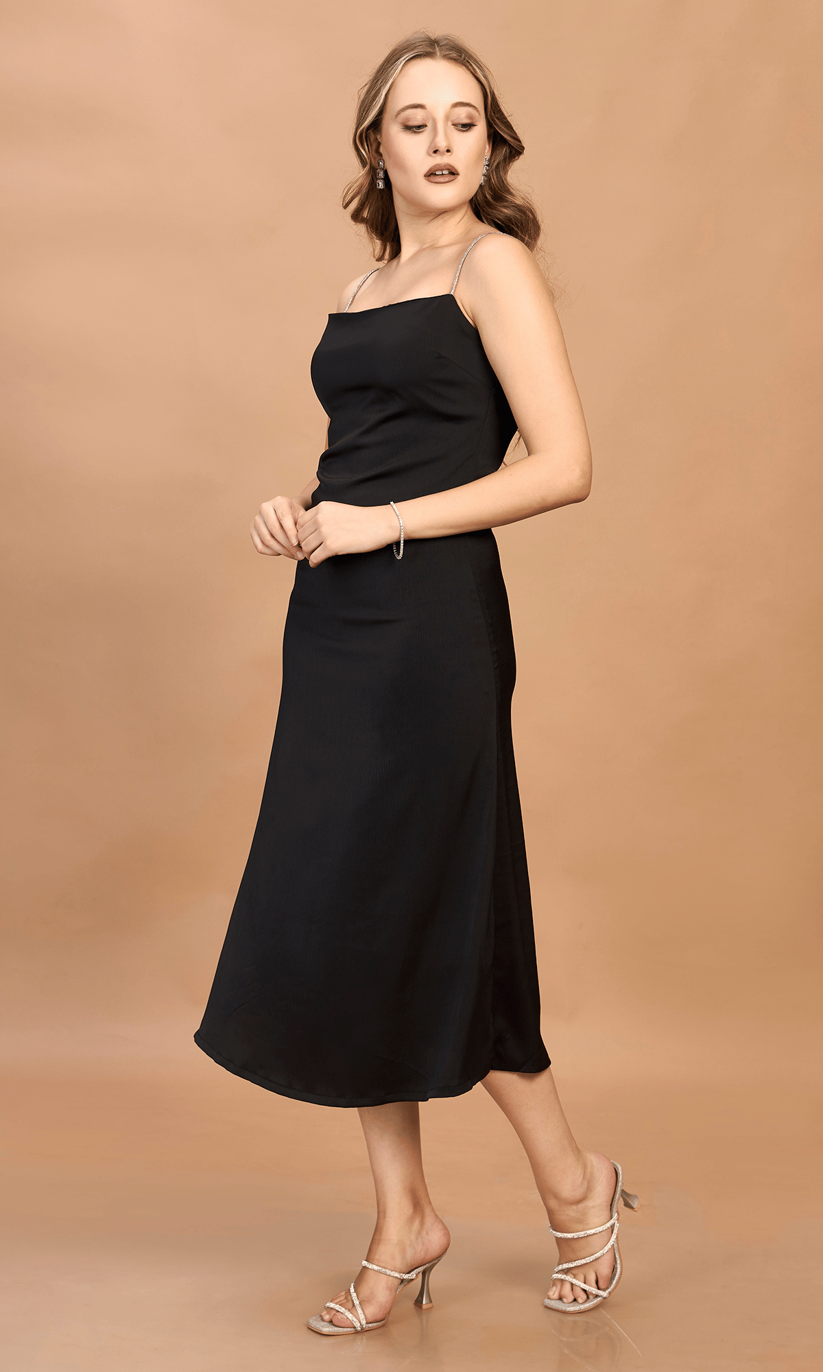 Satin Midi Dress