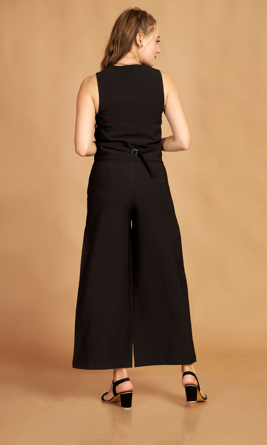 Black Waist Coat Pant Set