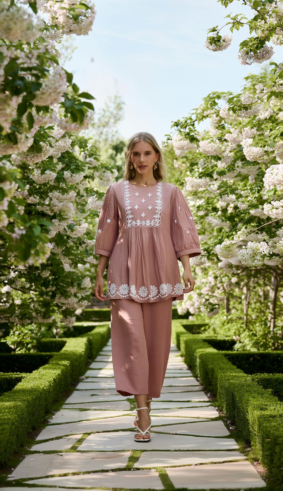 Roman Silk Kurti Set