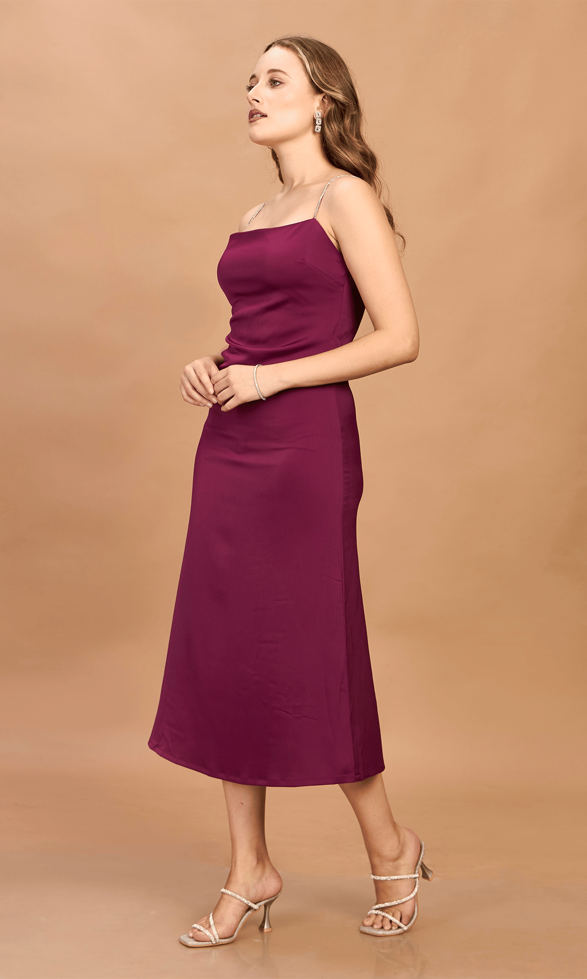 Satin Midi Dress