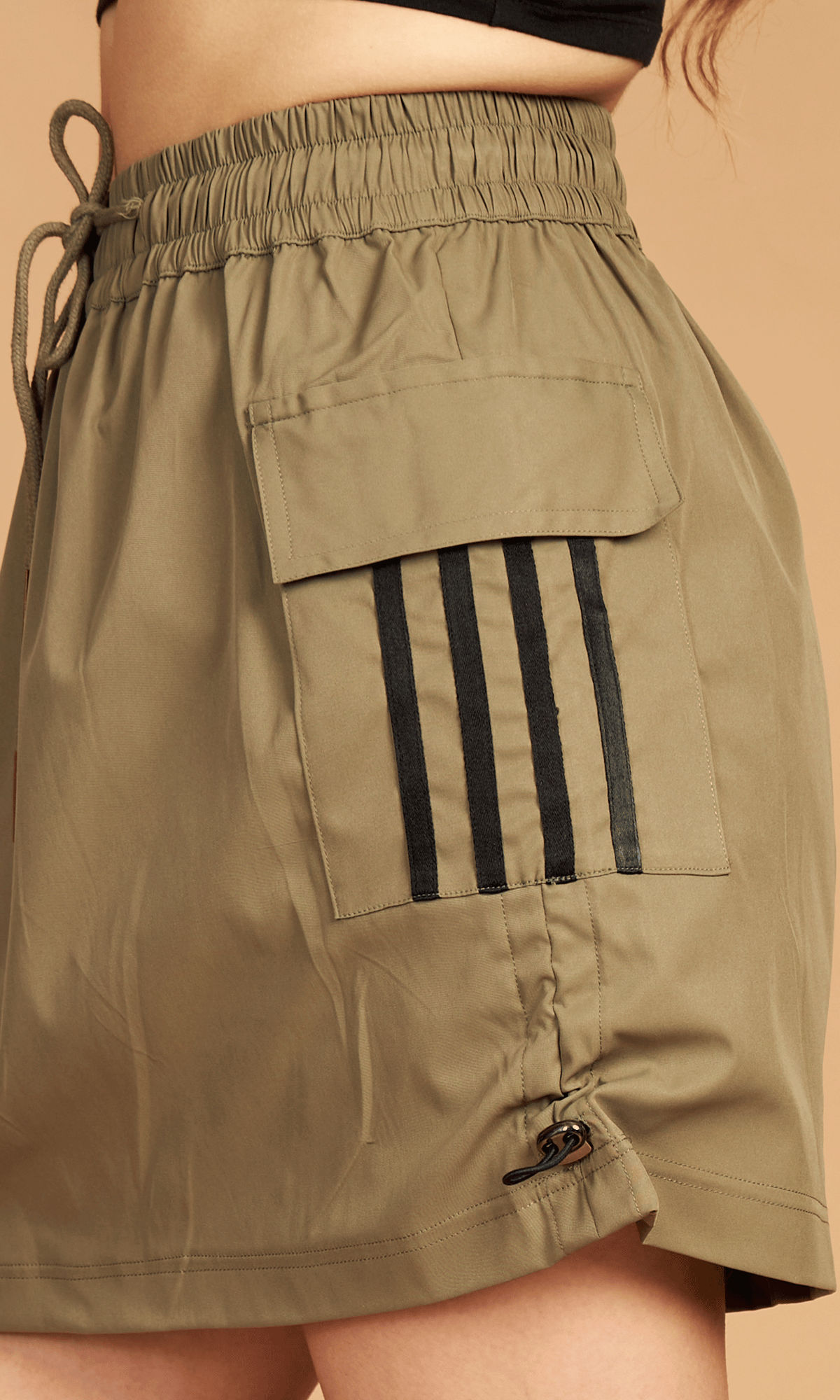 Olive Green Cargo Skirt