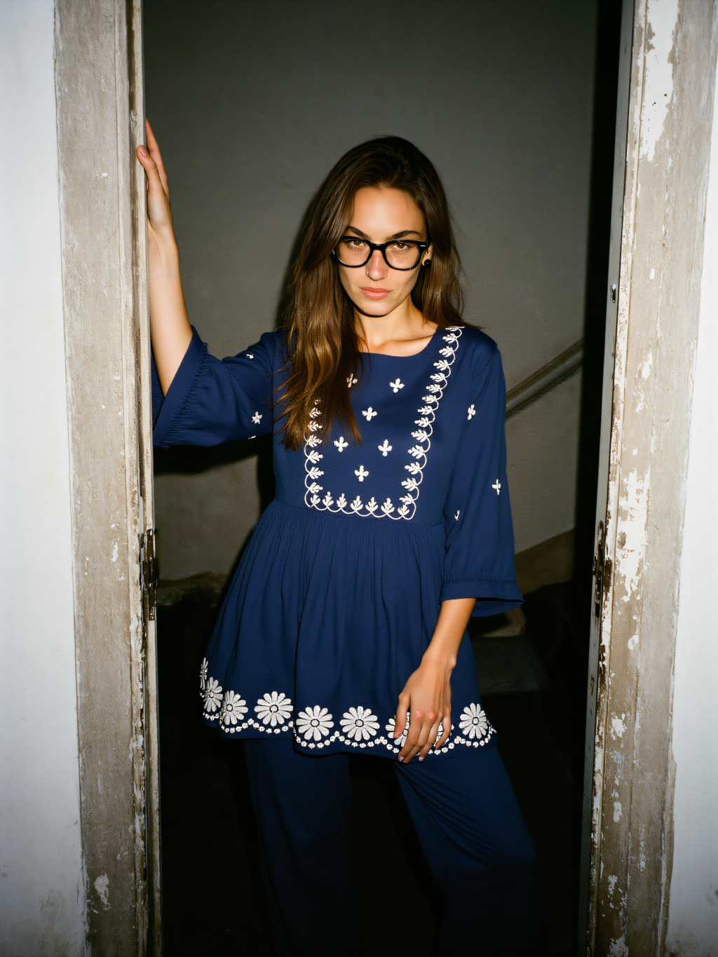 Roman Silk Kurti Set