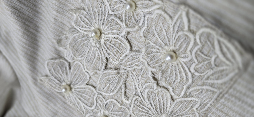 Cutwork pocket linen shirt