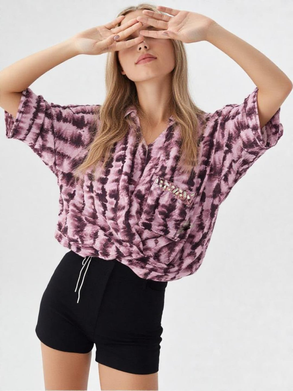 Violet Rush Tie-Dye Top