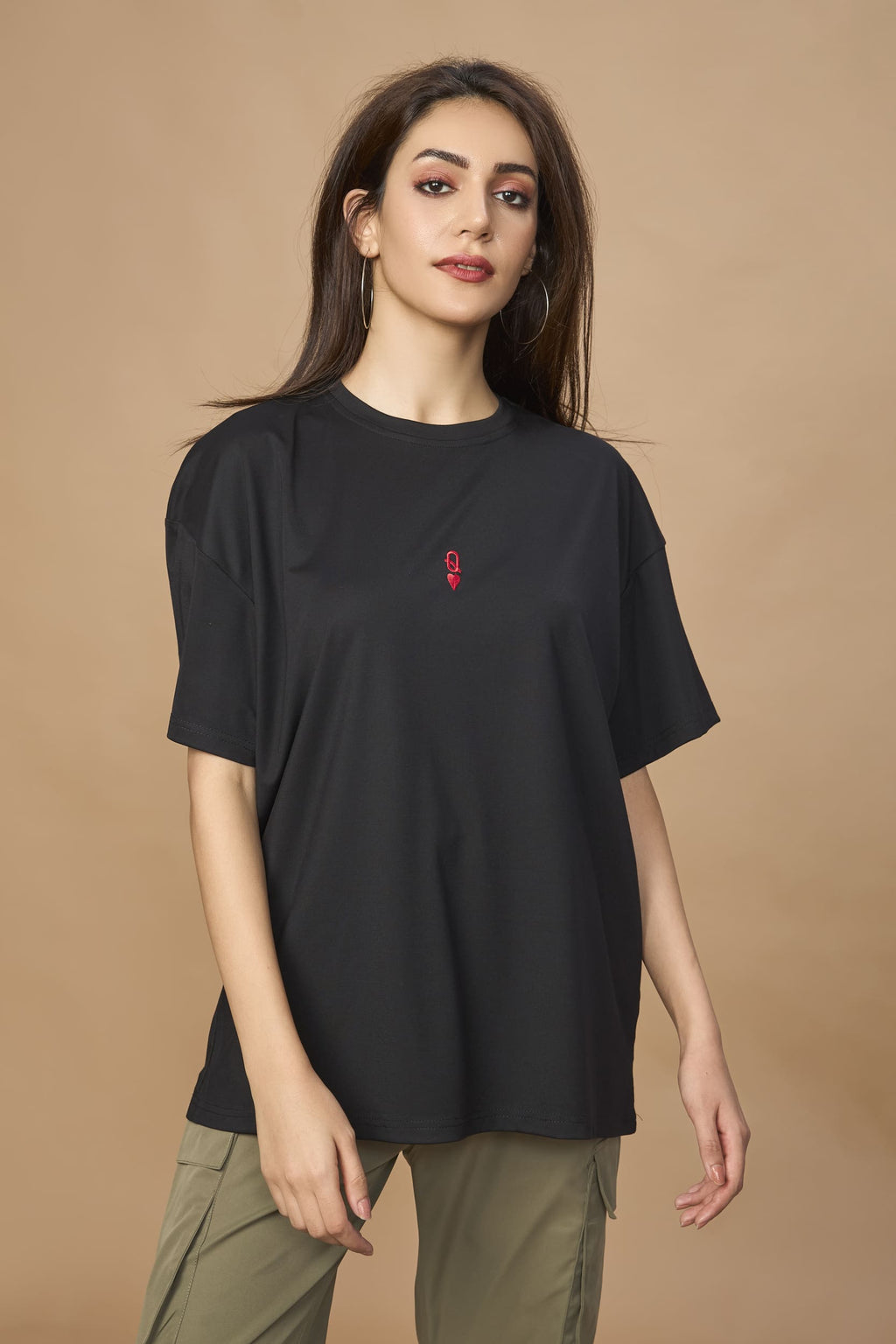 Unisex Oversized drop shoulder tshirt- QUEEN