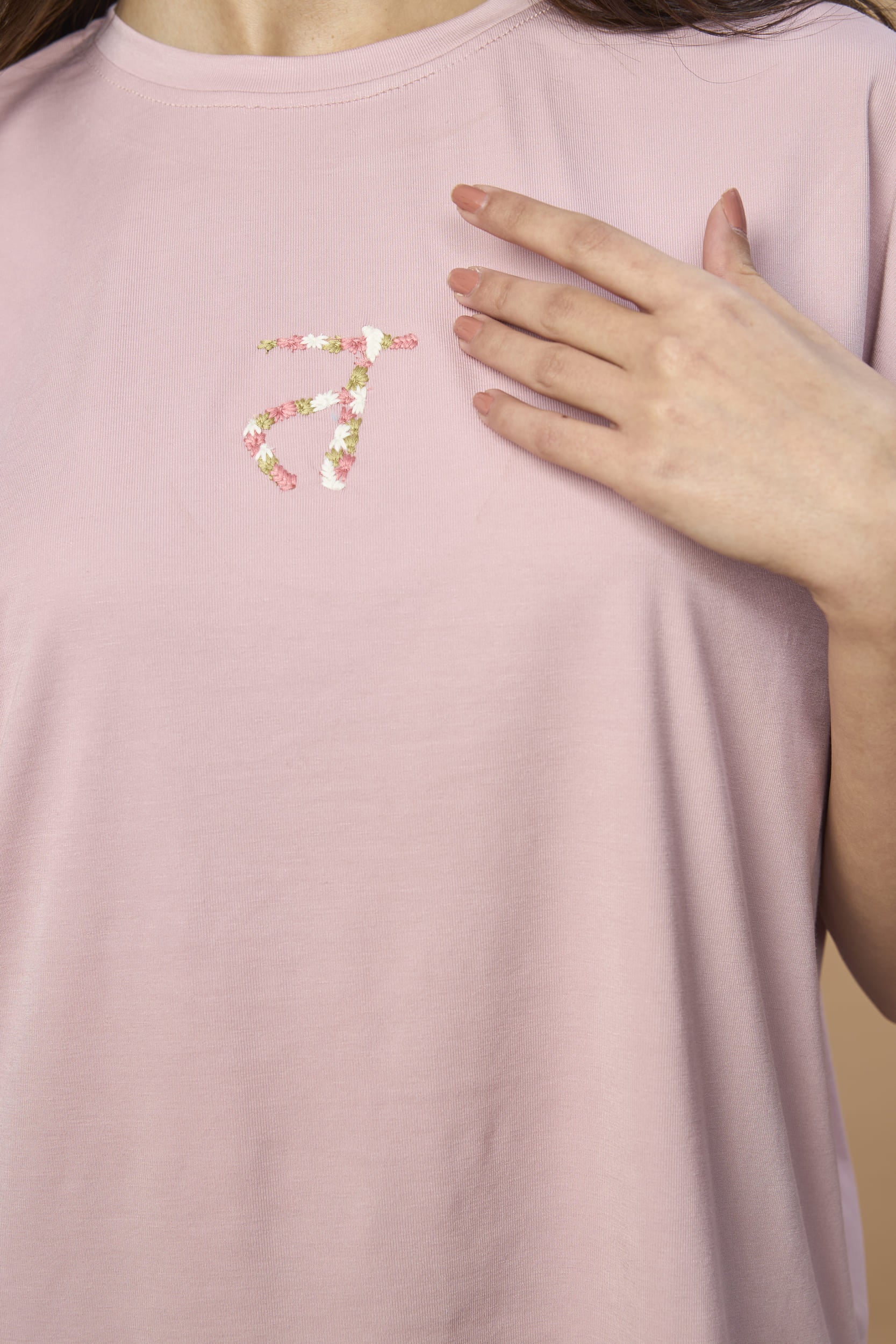 Unisex Oversized Drop Shoulder t-shirt- Embroidered