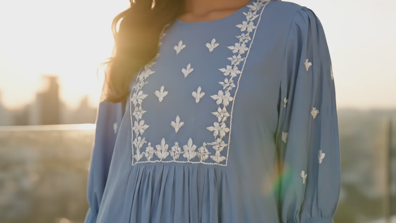 Roman Silk Kurti Set